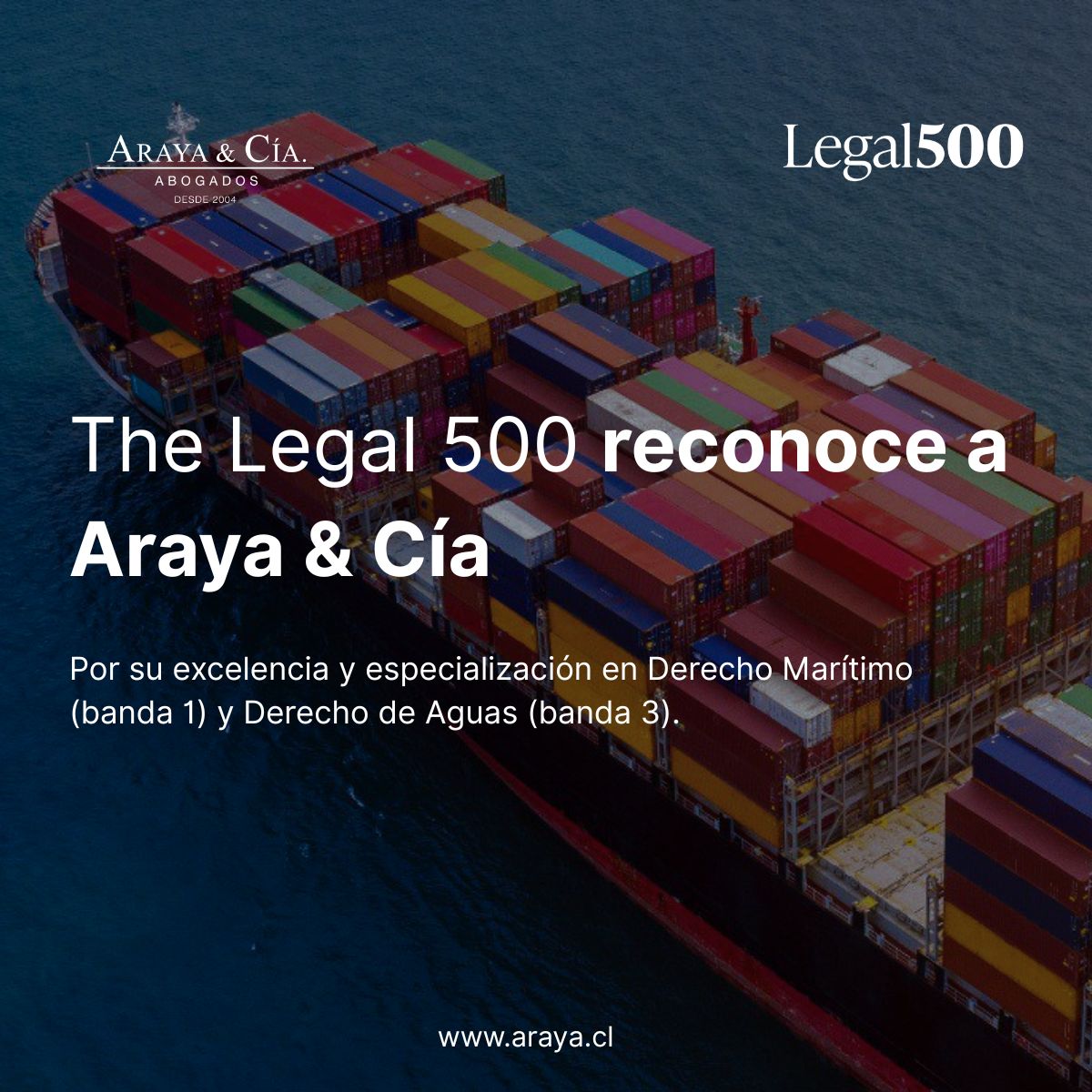 Legal 500 reconoce a Araya & Cía